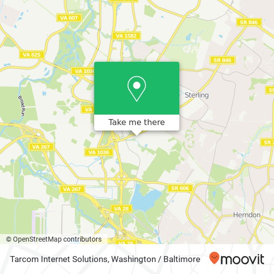 Mapa de Tarcom Internet Solutions, 22648 Glenn Dr