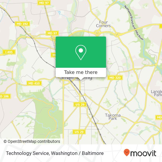 Mapa de Technology Service, 962 Wayne Ave