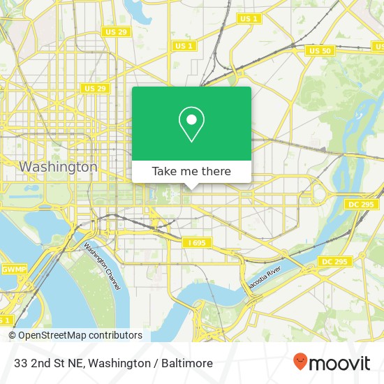 33 2nd St NE, Washington, DC 20002 map