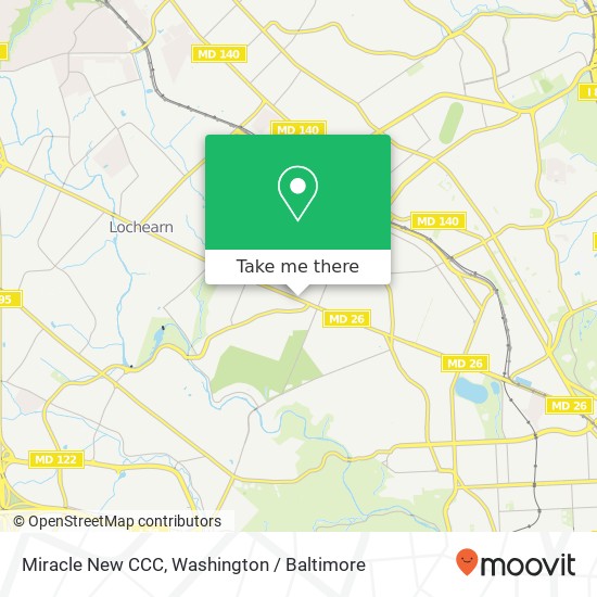 Miracle New CCC, 4802 Liberty Heights Ave map