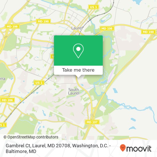 Gambrel Ct, Laurel, MD 20708 map