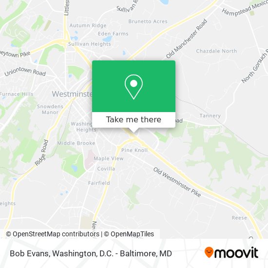 Bob Evans map