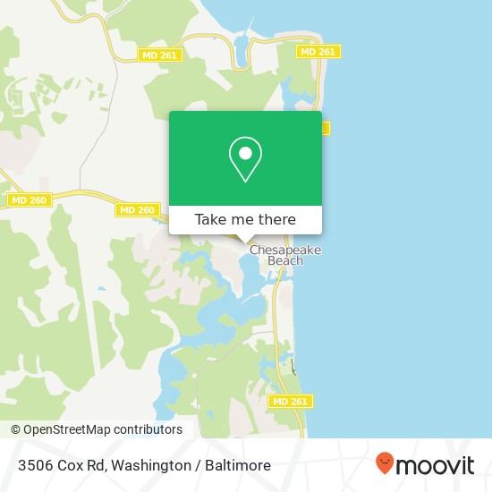 3506 Cox Rd, Chesapeake Beach, MD 20732 map