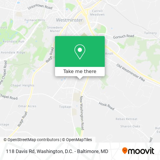 Mapa de 118 Davis Rd