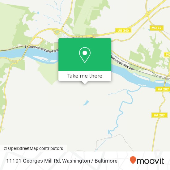 Mapa de 11101 Georges Mill Rd, Lovettsville, VA 20180