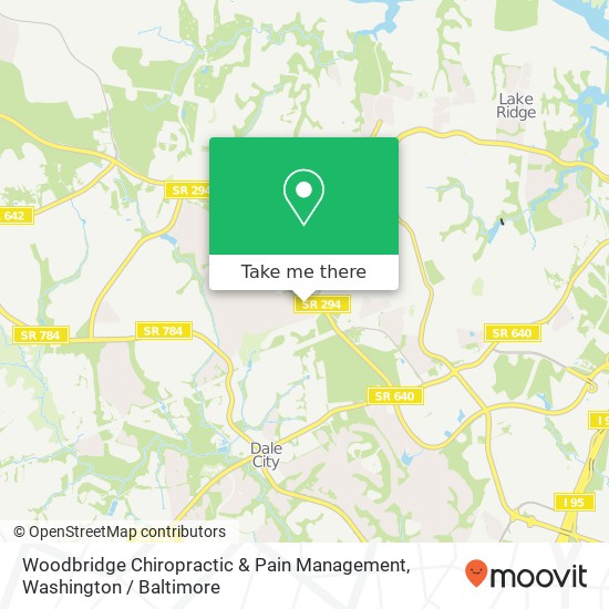 Mapa de Woodbridge Chiropractic & Pain Management, 3945 Prince William Pkwy