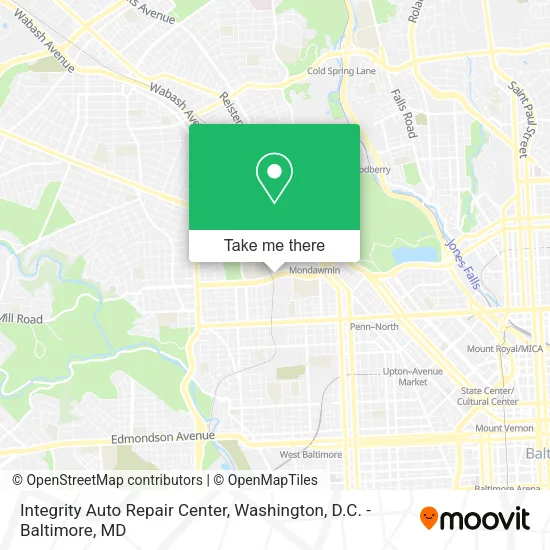 Mapa de Integrity Auto Repair Center