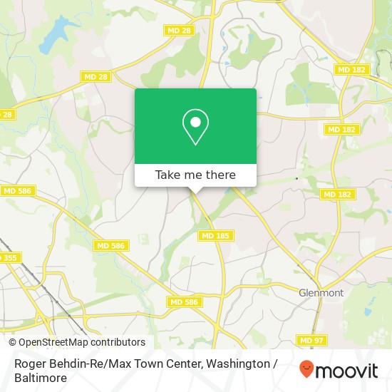 Mapa de Roger Behdin-Re / Max Town Center, 13415 Connecticut Ave