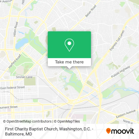 Mapa de First Charity Baptist Church