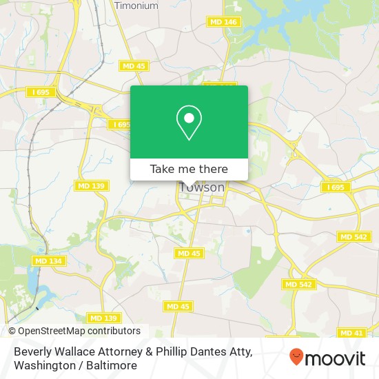 Mapa de Beverly Wallace Attorney & Phillip Dantes Atty, 502 Washington Ave