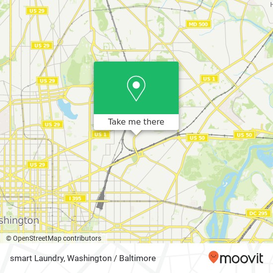 Mapa de smart Laundry, 925 Brentwood Rd NE