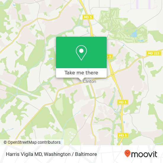 Mapa de Harris Vigila MD, 9135 Piscataway Rd
