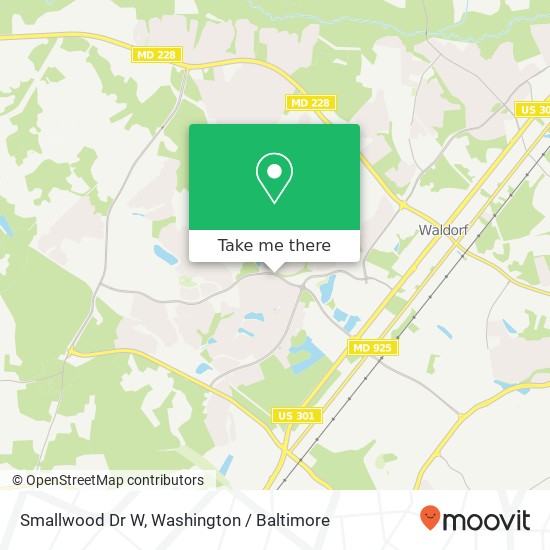 Mapa de Smallwood Dr W, Waldorf, MD 20603