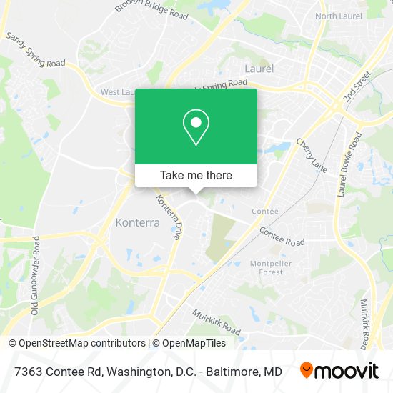 Mapa de 7363 Contee Rd