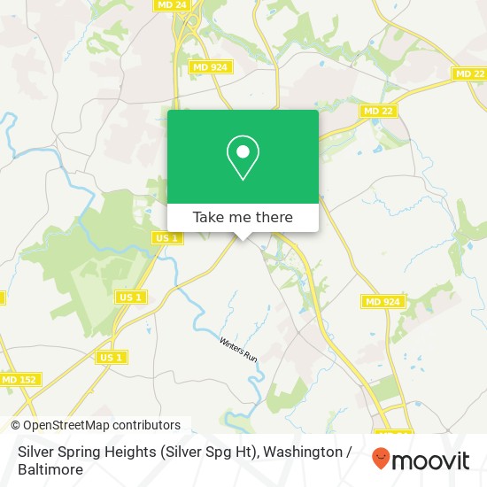 Silver Spring Heights (Silver Spg Ht) map