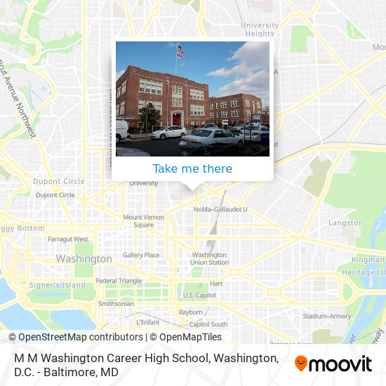 Mapa de M M Washington Career High School