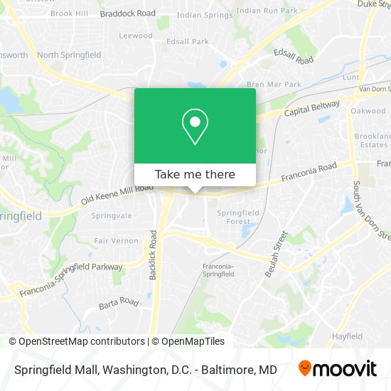 Springfield Mall map