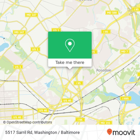 5517 Sarril Rd, Baltimore, MD 21206 map