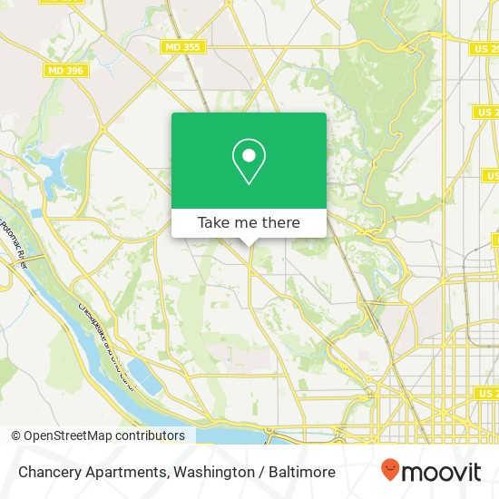 Mapa de Chancery Apartments, 3130 Wisconsin Ave NW