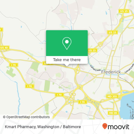 Mapa de Kmart Pharmacy, 1003 W Patrick St