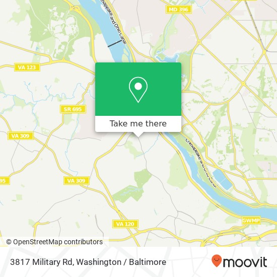 3817 Military Rd, Arlington, VA 22207 map