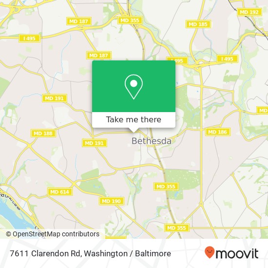 7611 Clarendon Rd, Bethesda, MD 20814 map