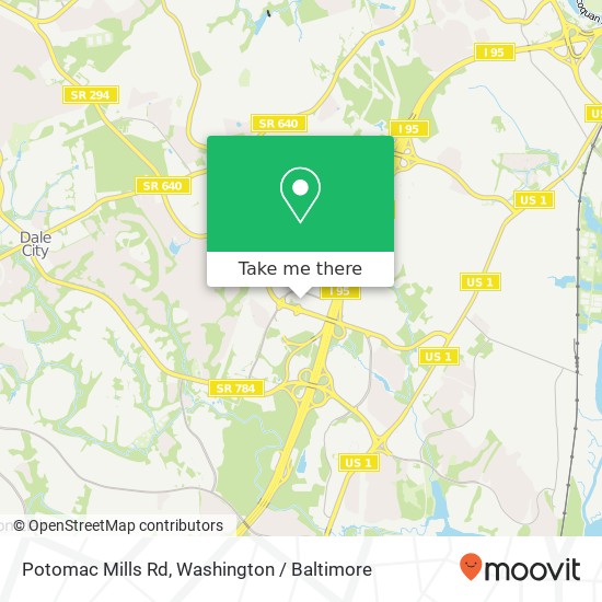 Potomac Mills Rd, Woodbridge, VA 22192 map