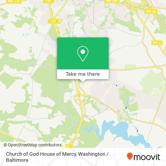 Mapa de Church of God House of Mercy, 407 Headquarters Dr