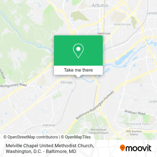Melville Chapel United Methodist Church map