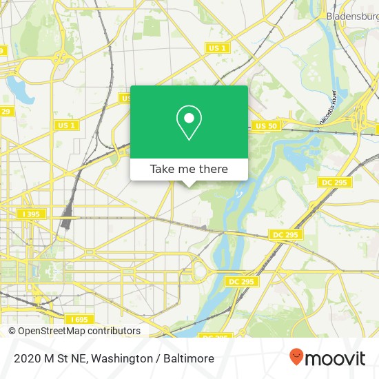 2020 M St NE, Washington, DC 20002 map