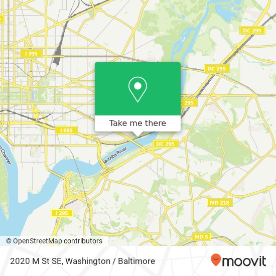 Mapa de 2020 M St SE, Washington, DC 20003