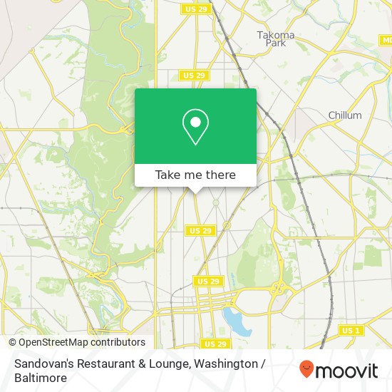 Sandovan's Restaurant & Lounge, 4809 Georgia Ave NW map