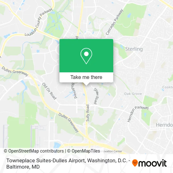 Mapa de Towneplace Suites-Dulles Airport