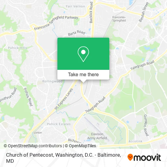 Church of Pentecost map