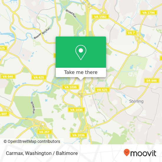 Carmax, 45210 Towlern Pl map