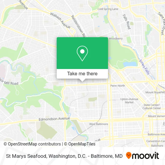St Marys Seafood map