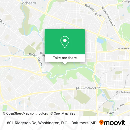 1801 Ridgetop Rd map