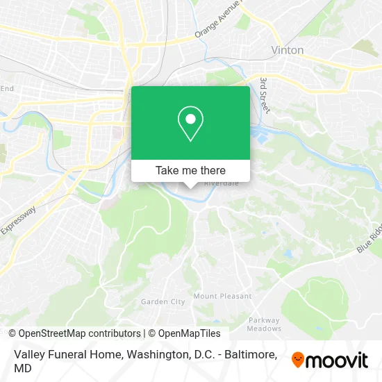 Valley Funeral Home map