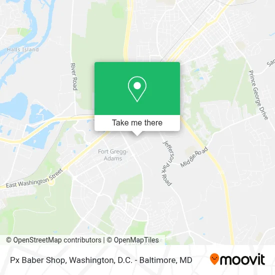 Px Baber Shop map