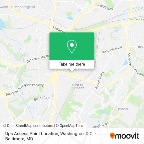 Ups Access Point Location map