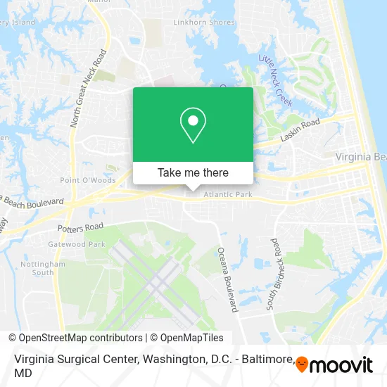Virginia Surgical Center map