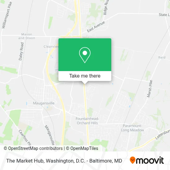 The Market Hub map