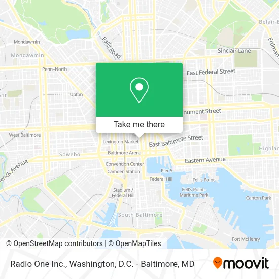 Radio One Inc. map