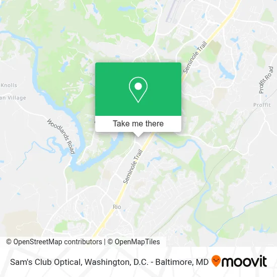 Sam's Club Optical map