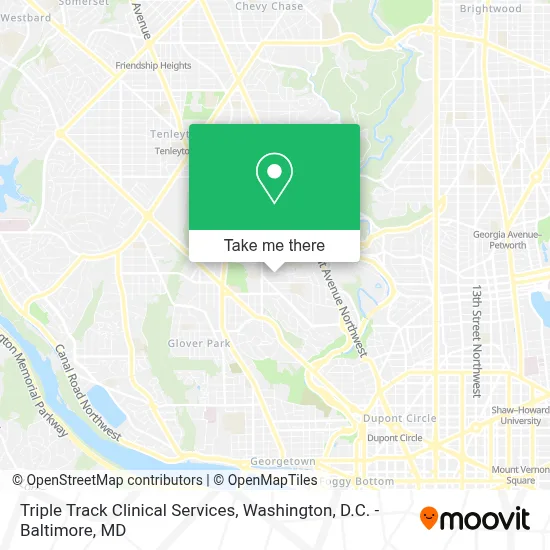 Triple Track Clinical Services map