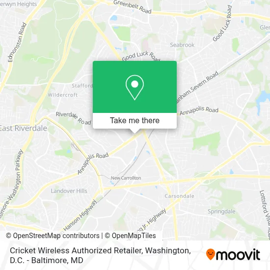 Cricket Wireless Authorized Retailer map