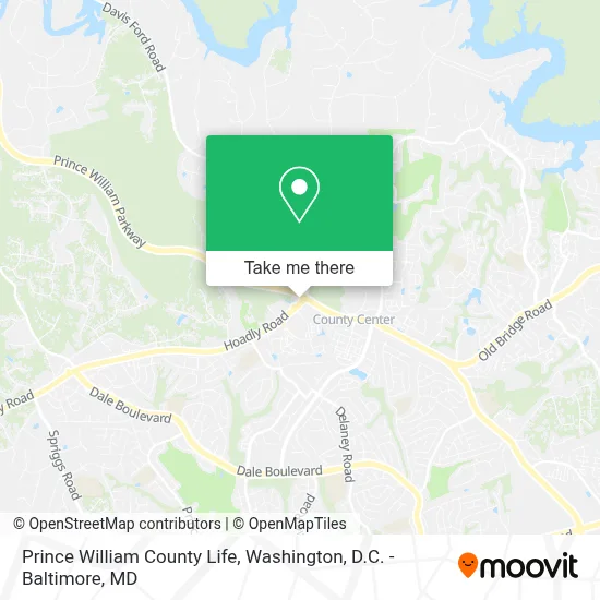Prince William County Life map