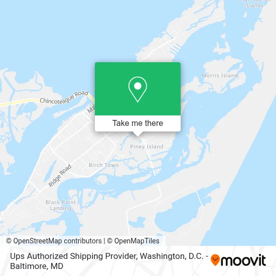 Ups Authorized Shipping Provider map