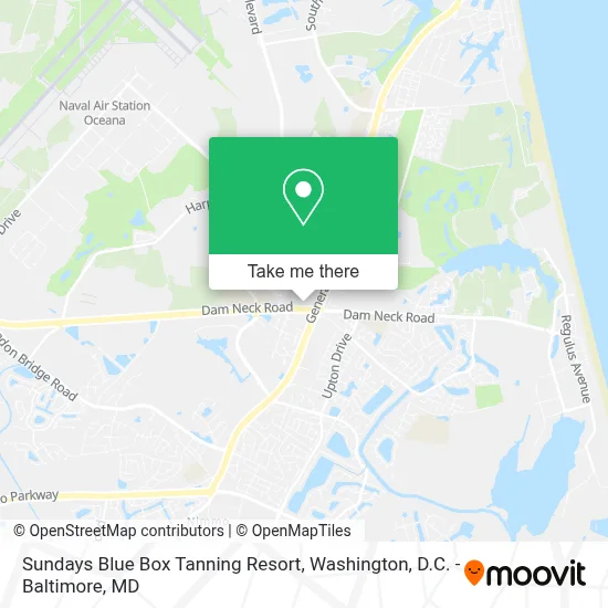 Sundays Blue Box Tanning Resort map