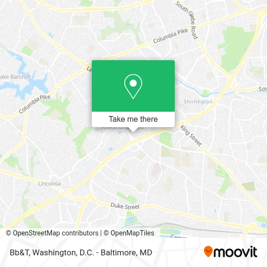 Bb&T map